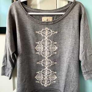 Hollister cozy gray pull over sweater